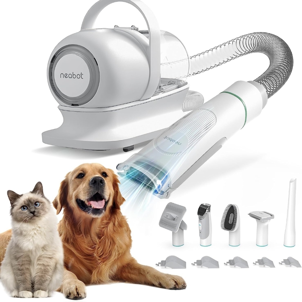 Neabot P1 Pet Vacuum and Grooming Kit